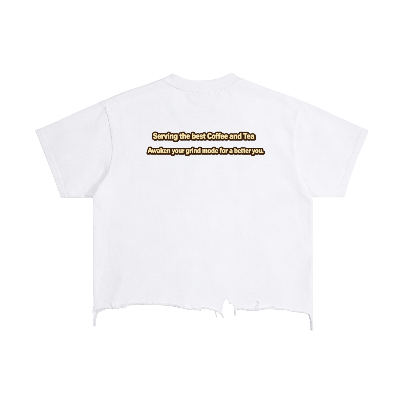 Unisex Vintage Wash Boxy Distressed Hem T-Shirt