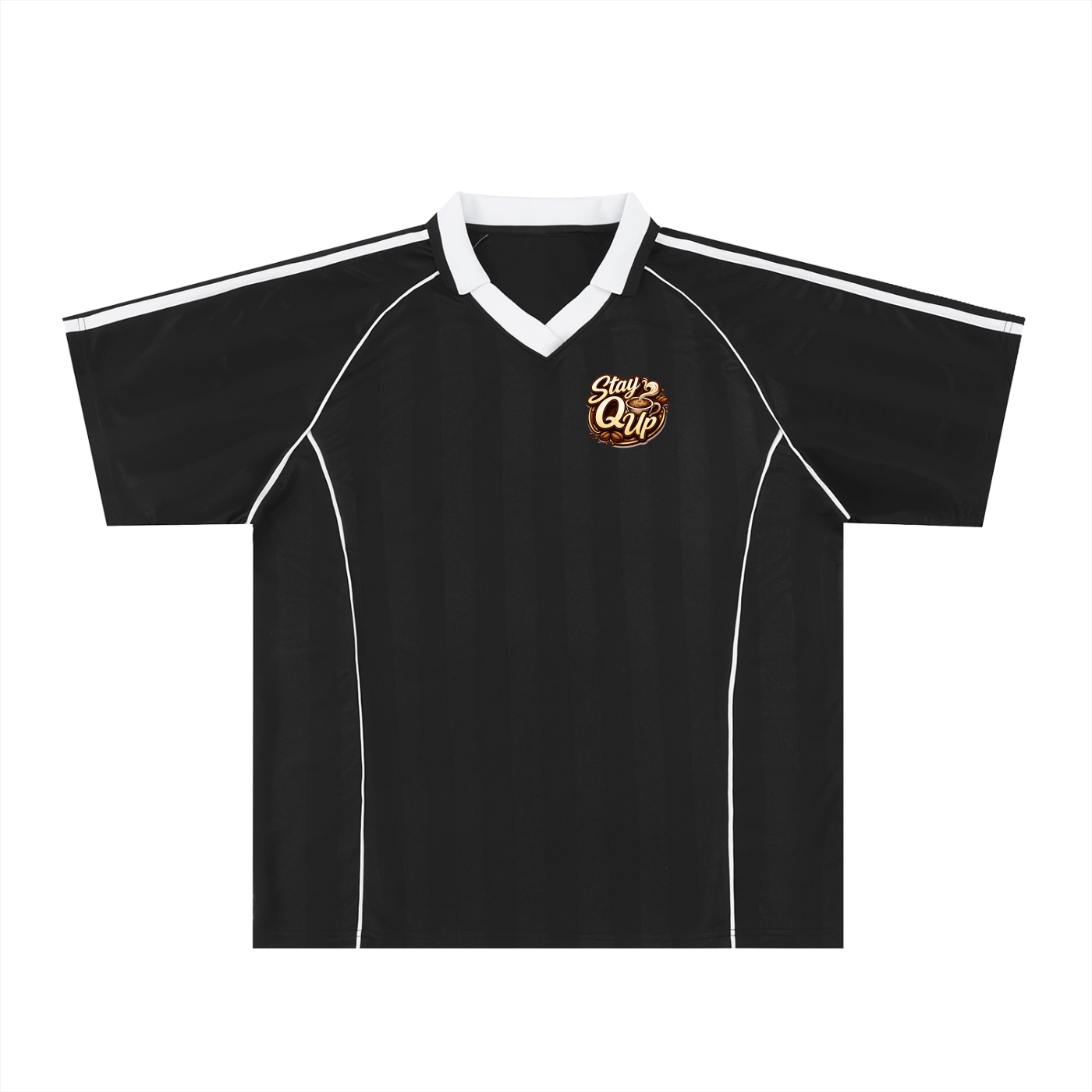 Shadow Stripe Collared Soccer Jersey