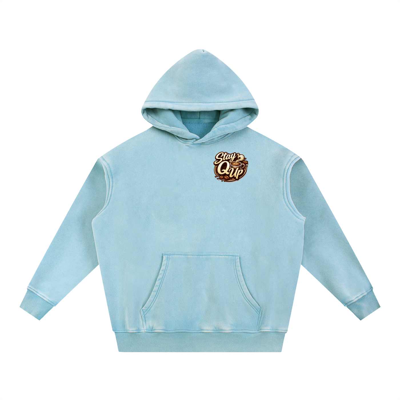 Snow Wash Fleece Oversize Hoodie