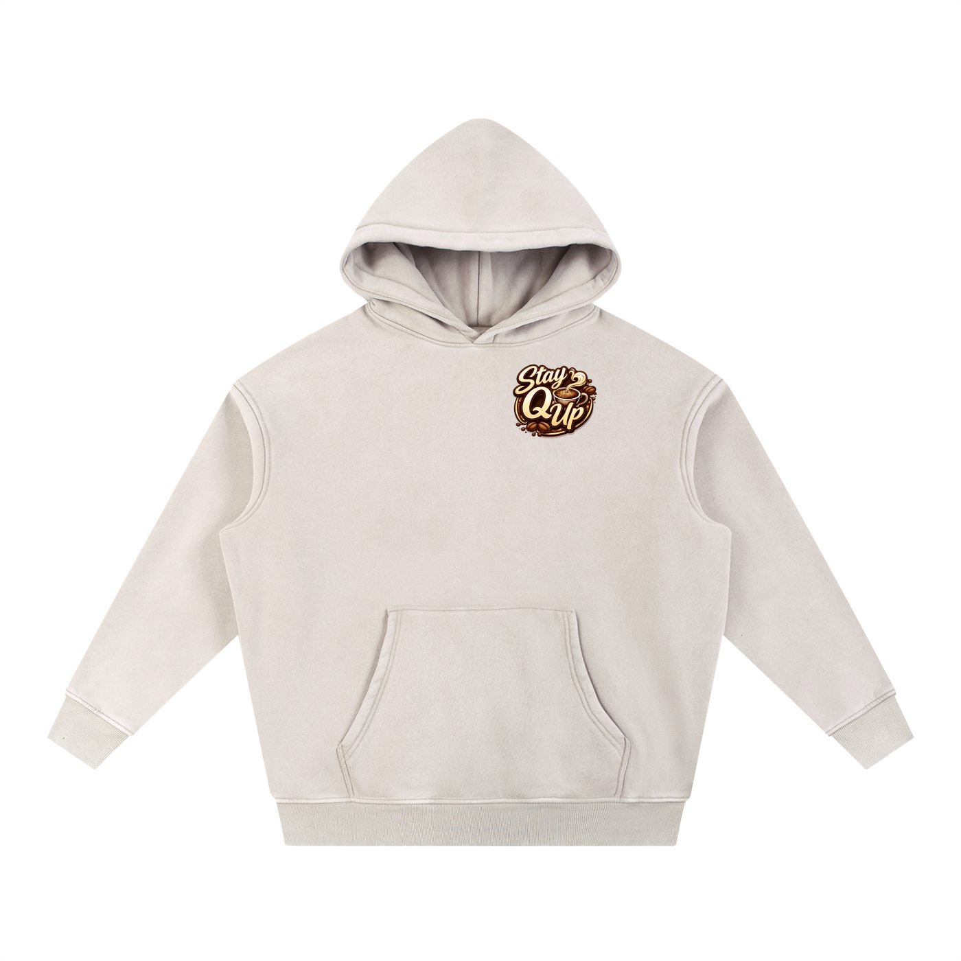 Snow Wash Fleece Oversize Hoodie