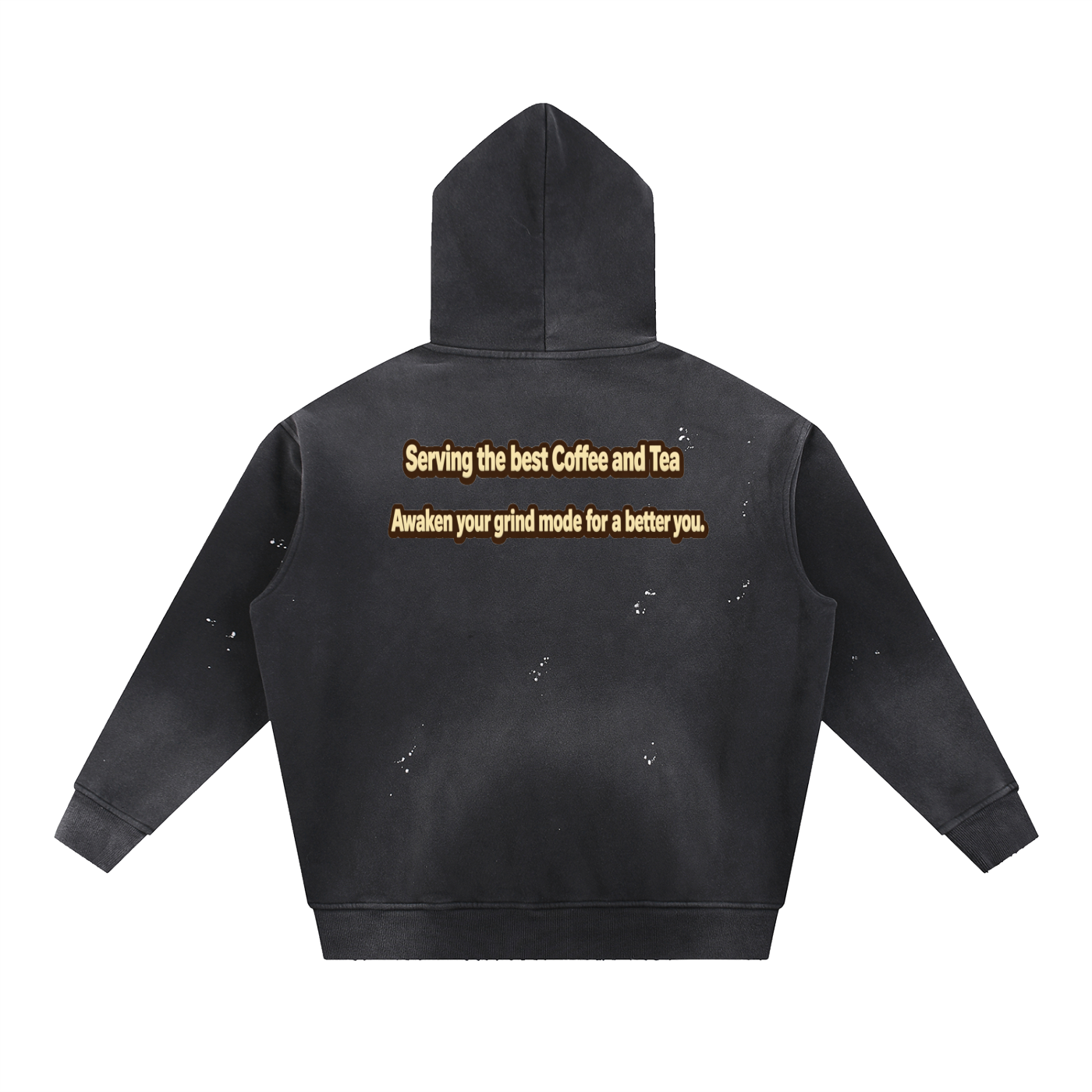 Vintage Washed Frayed Fleece Hoodie