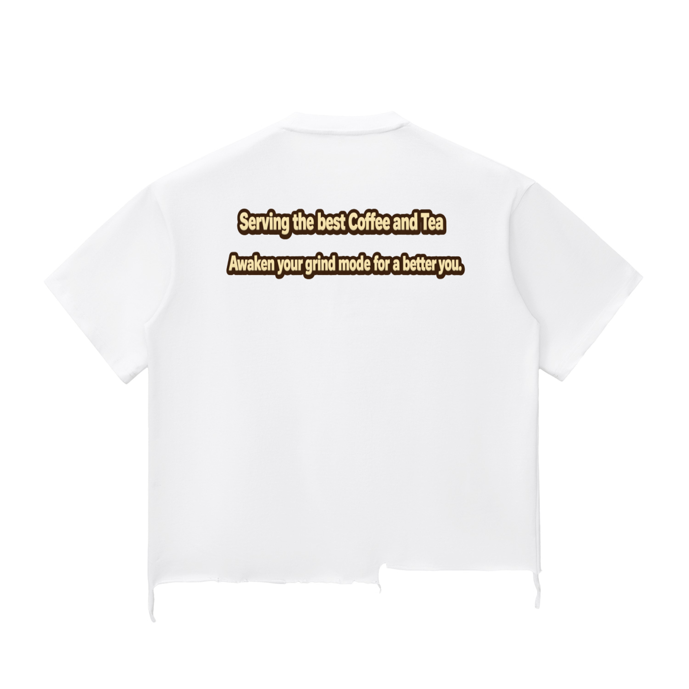 Unisex Snow Wash Raw-Hem Boxy T-shirt