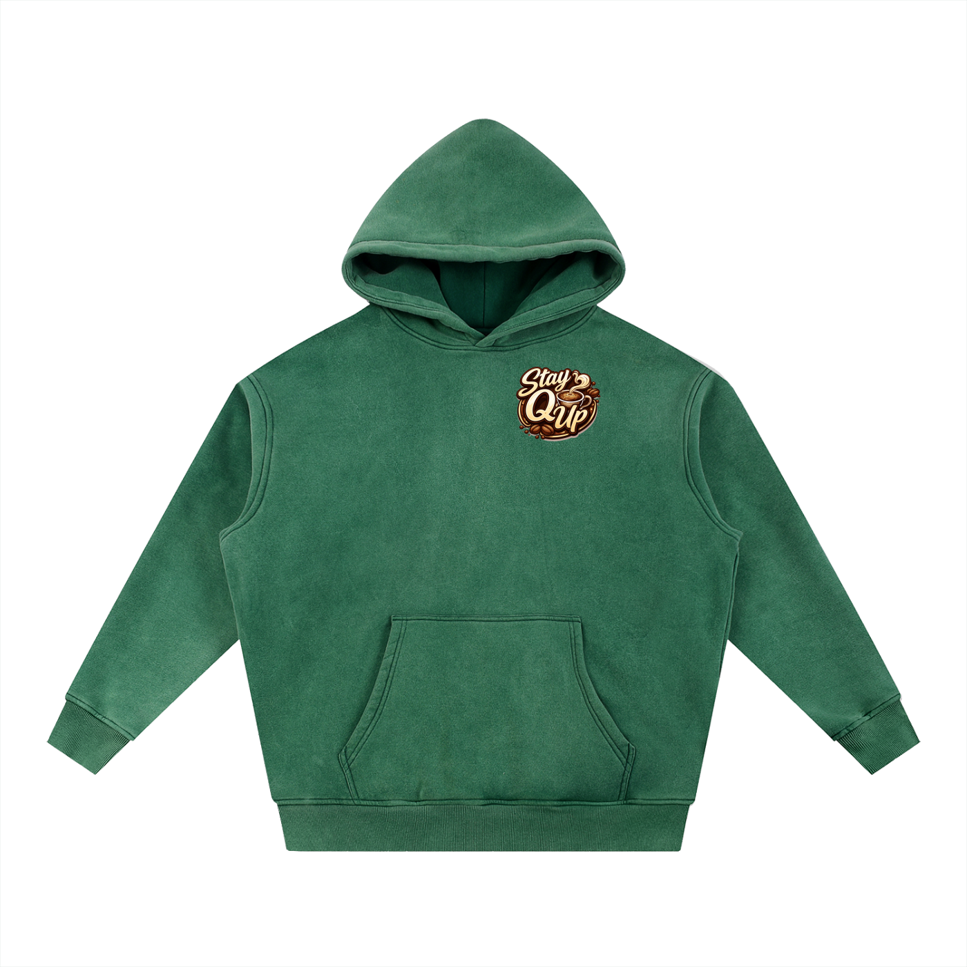 Snow Wash Fleece Oversize Hoodie