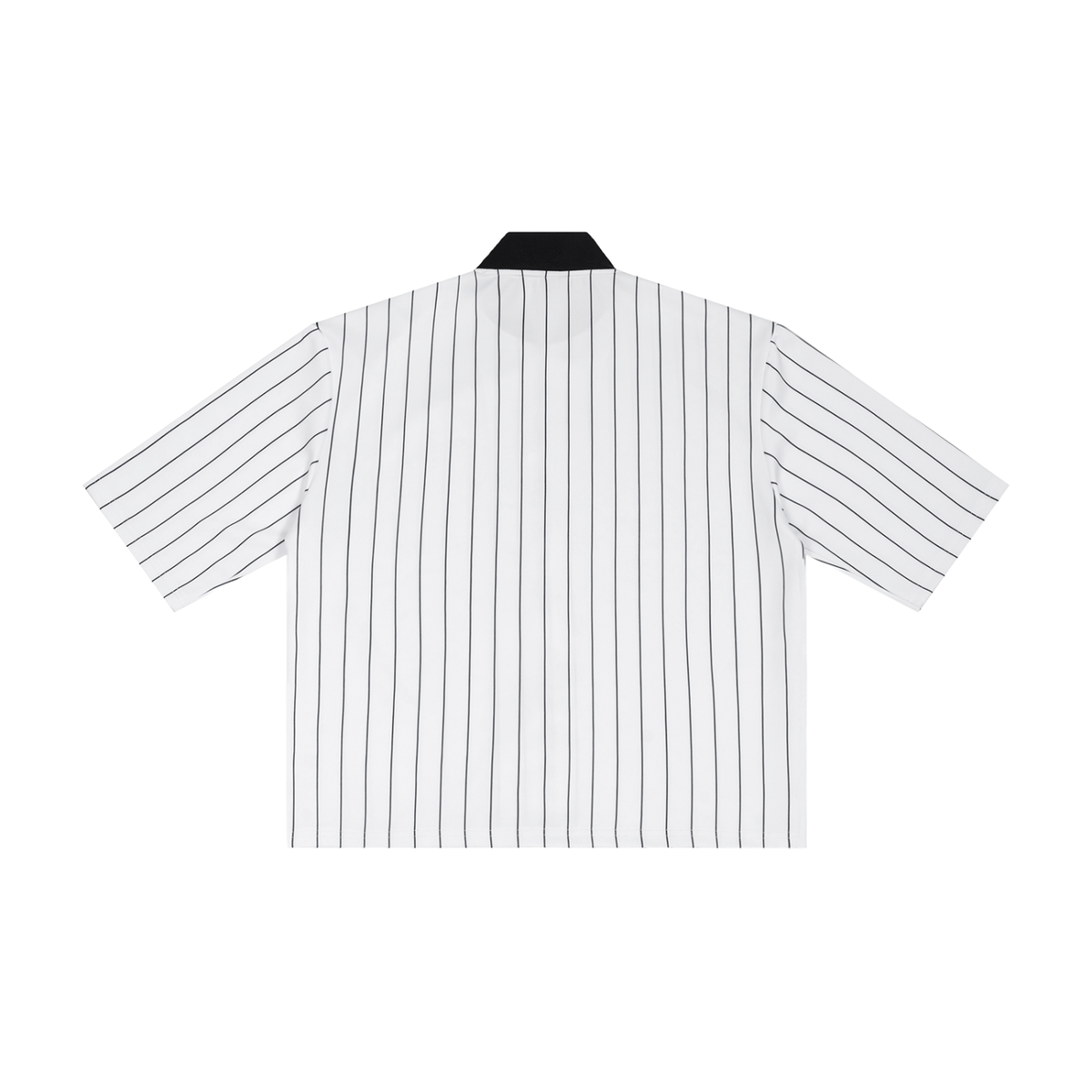 Unisex Striped Full-Zip Baseball Jersey