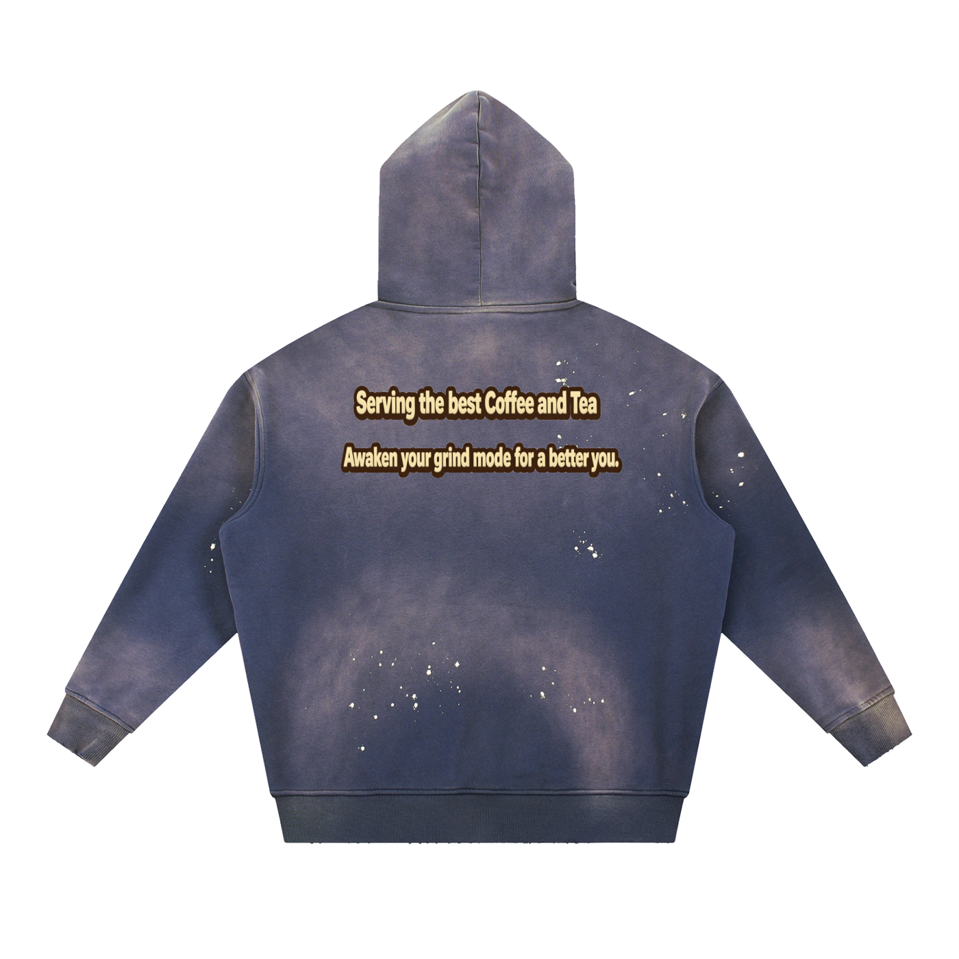 Vintage Washed Frayed Fleece Hoodie